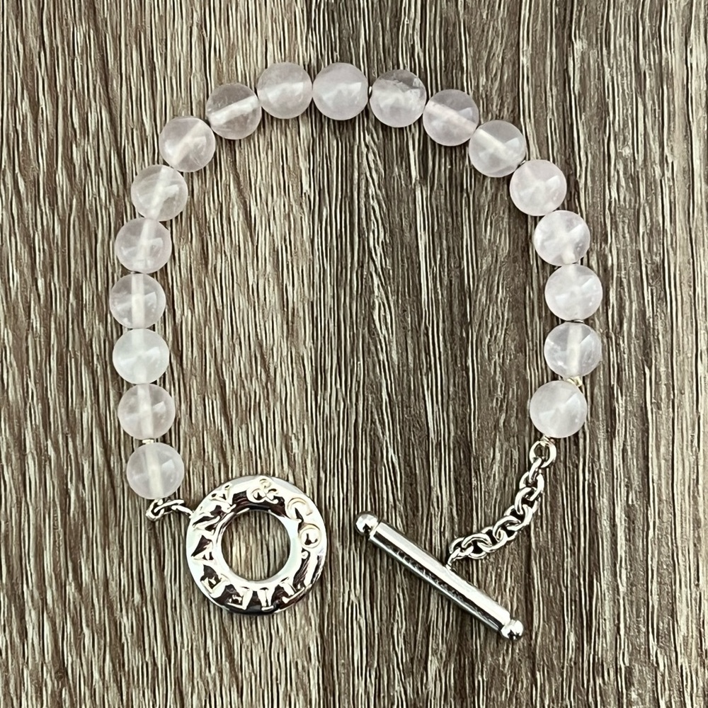 Tiffany & Co. rose quartz bead bracelet